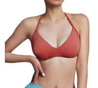 Wireless Bra, Influence Strappy Bra Sports Bras For Women Backless Padded Strappy Bra Workout Gym Yoga With Removable Cups