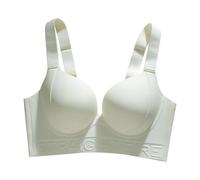 Wireless Bras for Women Comfortable Slimming Large Size Bra Without Rings Womens Women's Black Push Up Minimiser UK Non Wired White Nursing Low Back Ladies Underwear Bust Wide Strap Everyday