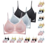 Wireless Bras for Women UK Large Bust Jelly Bra Push Up Seamless Wireless Full Coverage Support Comfort T-Shirt Everyday Sleep Bras for Women Soft Support Padded Ultra Thin Bralettes for Yoga Sport