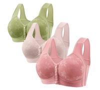 Wireless Bras Women UK 2025 Sale Wirefree Push up Bras Ladies Soft Underwear Everyday Sport Bra Comfortable Yoga Bra Full Cup Breathable Bralette Adjustable Shoulder Straps 36 38 40 42 44 46 48 50