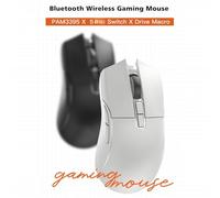 Wireless BT Gaming Mouse,26000DPI 7 Key Optical PAM3395 Lightweight Portable Computer Mouse,3 Mode Gaming Esports Suitable for Laptop Computers,Exceptional Game (Green)