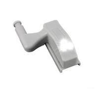 Wireless Cabinet Hinge Light, Battery Powered Auto On/Off LED Lamp for Wardrobe Cupboard Closet, Motion Activated Under Cabinet Lighting for Home Kitchen, Grey(white)