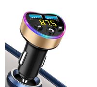 Wireless Car Adapter - Port USB Charger Audio Music Player, CAR Adapter | Fast Charging MP3 Player for Hands-free Calling, Car Accessories for Phone Tablet Laptop Vehicle Use