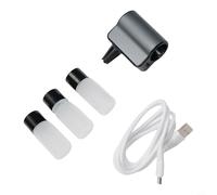 Wireless Car Aroma Diffuser with Auto/Stop Sensor, 220mAh Rechargeable Air Freshener for Vehicle Interior, Aluminum Alloy Clip-On Fragr