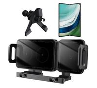 Wireless Car Charger, 15W Fast Charge Ventilation Brackets | Automatic Clamp Door for Truck - for Control Music Streaming Video Moving