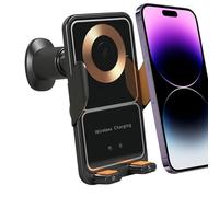 Wireless Car Charger- 15W Fast Charger Mount, Phone Holder | Adjustable 360° Air Vent & Dashboard Phone Holder, Anti-Shake Stable Stand | Universal Wireless Chargers for Cars, Truck