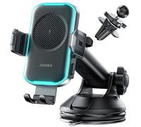 Wireless Car Charger, 15W Fast Charging Auto Clamping Phone Holders, Car Phone Holder Charger Fit for iPhone 16 15 14 13 12 Pro Max 11 XR XS, Samsung Galaxy S24 Ultra S23 S22 S21, S20, S10+, Black