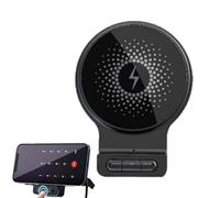 Wireless Car Charger | 15W Fast Charging Magnetic Clip 360 Degree Rotatable,Built-in AUX Audio Input For Wireless Charging In The Car - For Car Truck Office And Home Use