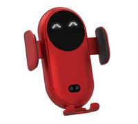 Wireless Car Charger, Car Phone Holder for Air Intake Universal Car Inductive Charging Station (Red)