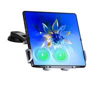 Wireless Car Charger - Mobile Phone Holder in Car - Dual Coil 15W Quick Charger for Smartphone Dashboard Car Van