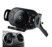 Wireless Car Charger - Phone Holder 15w, Rotating Foldable Stand | Air Vent Mount Fast Charging Dock For RV Sedan Truck Automotive Smartphones Men Women Driver Navigation Travel Portable Secure Suppor