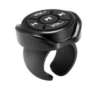 Wireless Car Controller - Smartphone Remote Device, Vehicle Radio Trigger | Ergonomic Steering Wheel Knob, Handlebar Mounted Receiver, Waterproof Control Unit with Long