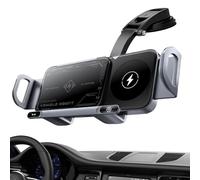 Wireless Car Dock - Foldable Charging Station, Auto Phone Clamp | Coil Cell Phone Dashboard Console Setup, B