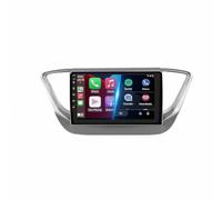Wireless Car Play Screen for Hyundai Verna Solaris 2016-2018 Mirror Link, Live Navigation, Touchscreen, Bluetooth Live Navigation, Voice Control, Mirror Link, 4 Core 4G+64G
