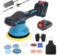 Wireless Car Polisher 21V Electric Car Polisher Multi-functional Home Cleaning Waxing Wood Grinding Rust Removal with 8 Speed for Woodworking Metal Polishing