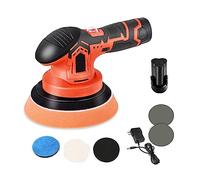 Wireless Car Polisher 2500-5000rpm Cordless Car Polishing Machine Electric Polishing Wax Tool Noiseless 6 Variable Speeds High Speed, High Sanding Efficiency