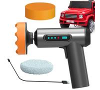 Wireless Car Polisher - Cordless Rechargeable 4000mAh Electric Buffer, Compact Ergonomic Mini Tool | Practical Detailing Accessory for Car Scratch Removal Gloss Shine Auto Care Professional Use