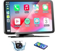 Wireless Car Stereo for Apple Carplay & Android Auto with Rear Camera 7" HD Touch Screen Car Play Screen with Mirror Link, Siri Voice Control, GPS Navigation, AUX for All Vehicles