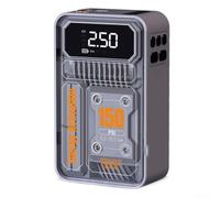Wireless Car Tire Inflator 150PSI Portable USB Pump | LCD digital display, real-time pressure monitoring, auto shut-, 150PSI max, wireless design