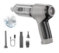 Wireless Car Vacuum Cleaner Mini, Blow,Suck,Pump 3 in 1 Compressed Air Duster Quickly Inflate And Vacuum Strong Car Vacuum Cleaner, For Car, Home, Office,White