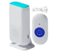 Wireless Caregiver Pager - Waterproof Rechargeable Smart Call Bell - 4 Levels Volume Wireless Home Safety Patient Alert Alarm System Elderly Alarm Call Button Personal Alarms For Elderly