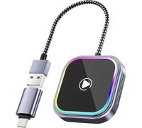 Wireless CarPlay Adapter 2-in-1 for MG Marvel R 2021 2022 2023 2024 2025, USB Design Plug and Play Bluetooth Fast Connection Car Accessories