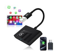 Wireless CarPlay Adapter, 2025 Upgrade Plug & Play CarPlay Wireless adapter Convert Wired to Wireless CarPlay- Fast Auto Connect - Compatible with iPhone iOS 10+ & Cars with Wired CarPlay from 2016