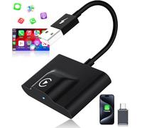 Wireless CarPlay Adapter, 2025 Upgrade Plug & Play CarPlay Wireless adapter Convert Wired to Wireless CarPlay- Fast Auto Connect - Compatible with iPhone iOS 10+ & Cars with Wired CarPlay from 2016