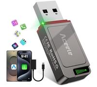 Wireless Carplay Adapter 2025 Upgraded, Wireless Adapter for iPhone Carplay/Android Auto, Plug & Play, Android Apple Car Play Adapter, Compatible with iPhone 6+ (iOS 10+) and Android 11+