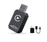 Wireless CarPlay Adapter 2024 Upgraded, Wireless CarPlay Dongle, Converts Wired CarPlay to Wireless, Plug and Play Car Play Wireless Adapter, Compatible with Cars from 2016 & iPhone iOS 12+(Black)
