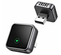 Wireless CarPlay Adapter, Converts Wired to Wireless, Plug & Play, Fast Auto Connect, 5GHz WiFi, USB & USB-C, Compatible with Factory Wired CarPlay Systems