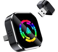 Wireless CarPlay Adapter, Effortlessly Convert Wired to Wireless CarPlay, Compatible with iPhone iOS 10+ & Android Auto with Type-C Extension