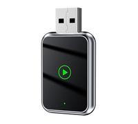 Wireless CarPlay Adapter for Amarok Atlas Atlas Tanoak Beetle Bora Caddy EOS Fox Golf, Convert Wired to Wireless Car Play Adapter Connect Adapter 2 in 1 Plug & Play,B-Silver