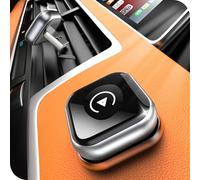 Wireless CarPlay Adapter for Apple iPhone - Convert Wired CarPlay to Wireless - USB C/A Plug and Play, Super Mini, Stable Bluetooth Connection, for iPhone iOS 10+ & Cars with Built-in Car Play