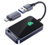 Wireless CarPlay Adapter for Apple - Stable Fast Connection for Convert Factory Wired to Wireless CarPlay Dongle Cars for iPhone - No Latency from iOS 10+ to Screen w/USB C(Pacific Blue Gray)