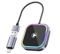 Wireless CarPlay Adapter for Cadillac CTS Base Luxury Performance Premium V-Sport, Fast Auto-Connect, Upgrade from Wired CarPlay to Wireless 2-in-1 Converter