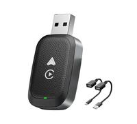 Wireless CarPlay Adapter for E-Class Coupe/GLA-Class/GLE-Class 2017-2024, 2 in 1 CarPlay and Android Auto Adapter, Convert Wired to Bluetooth Wireless Carplay,Black