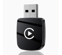 Wireless CarPlay Adapter for Ford Bronco Base Big Bend Outer Banks Badlands Wildtrak, Convert Wired to Wireless CarPlay Adapter Plug and Play, Fast Auto-Connect,Black