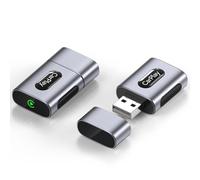 Wireless CarPlay Adapter for iPhone, 3X Faster Auto Connection, No Delay, Plug & Play with Bluetooth 4 and WiFi 6, Mini Dongle, Includes USB and USB-C Extension Cable, Conversion