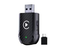 Wireless Carplay Adapter For iPhone & Android Auto - 2025 Upgraded CarPlay Wireless Adapter, Converts Wired to Wireless, Fast Plug & Play, Works with iPhone iOS 12+ & Android Auto, Cars from 2016+