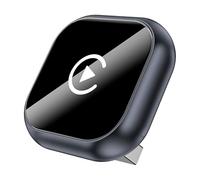 Wireless CarPlay Adapter for Jeep Grand Cherokee Compass Commander, Plug & Play Android Auto Dongle, Bluetooth Fast Connection, Voice Control,D/Grey