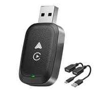 Wireless CarPlay Adapter for Mitsubishi Eclipse Cross 2018 2019 2020 2021 2022 2023 2024 2025, Wireless CarPlay & Android Auto Adapter 2 in 1 Plug & Play Supports USB and Type-C Converts,C