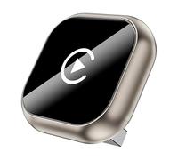 Wireless CarPlay Adapter for Nissan Qashqai 2016 2017 2018 2019, Plug & Play Android Auto Dongle, Bluetooth Fast Connection, Voice Control,B/Gold