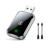 Wireless CarPlay Adapter UK - 2025 Upgraded Apple CarPlay Wireless Adapter for iPhone | | Plug & Play, Auto Connect, Fast & Stable Bluetooth 5.3 + WiFi, USB/USB-C (iOS Only)