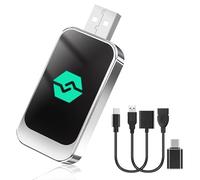 Wireless Carplay Adapter UK,Converts Wired CarPlay to Wireless,Plug and Play Car Accessories,Suitable for Post-2016 Cars,Compatible with iPhone iOS 10+(USB-A/C)