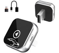 Wireless CarPlay Adapter UK，for Apple & Android Auto， Mini Design Fast Auto Connect, Upgrade Wired to Wireless, Compatible with IOS 12+/Android11+ & Cars from 2016