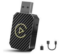 Wireless CarPlay Adapter UK for iPhone - No Delay Bluetooth 5.0 Mini Dongle, Plug-and-Play, Converts Wired to Wireless CarPlay, Easy control of Siri and calls etc. Compatibility with iOS 10+