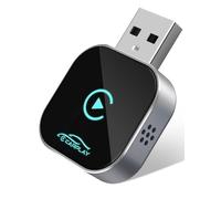 Wireless CarPlay Adapter UK, PURSPIR 2025 Upgrade Aluminum Alloy Car Play Adapter for Converting Wired to Wireless, USB/Type-C Plug & Play Stable Connection, No Latency, Compatible with iPhone iOS 10+