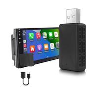 Wireless CarPlay and Android Auto Adapter - 2-in-1 Plug and Play Wired to Wireless Converter With Stable Connection for Apple iOS 10+ and Android 11+