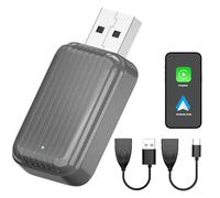 Wireless CarPlay Android Auto Adapter: Converts Wired Car Play & Android Auto to Wireless Bluetooth Dongle Adapter - 2025 Upgraded 2in1 - Plug and Play Compatible iPhone for Cars from 2016